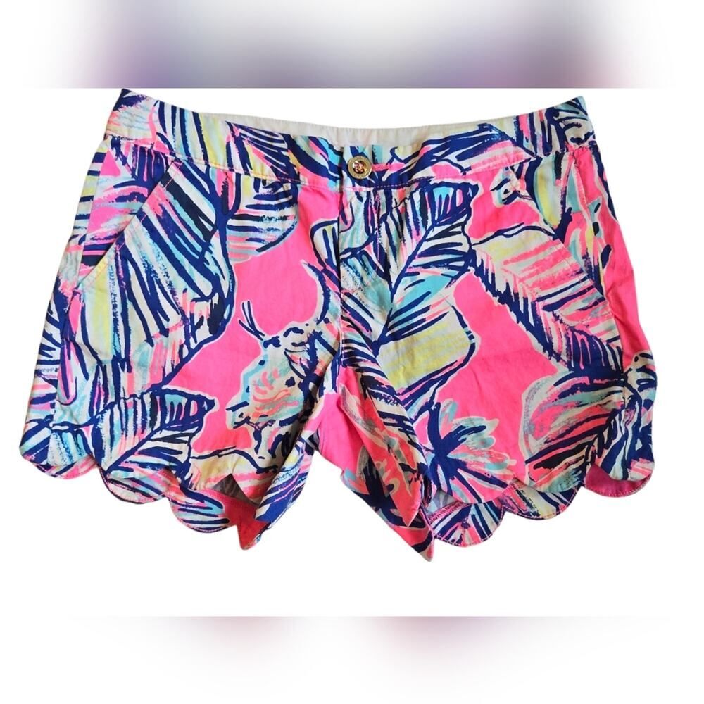Lilly Pulitzer Buttercup Shorts In Tiki Pink Cabana Size 2